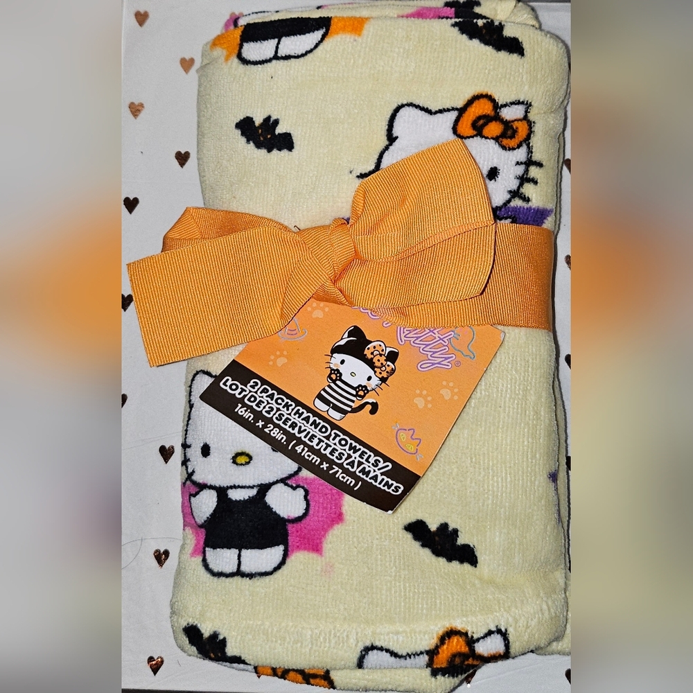 Hello Kitty Bat Hand Towels